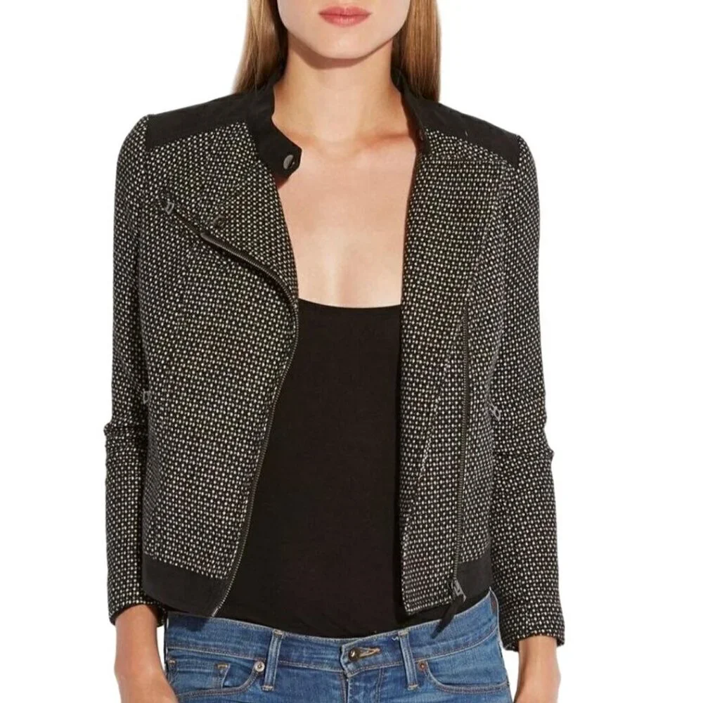 Lucky Brand Womens Wool Swiss Dot Jacket Size XS - Picture 4 of 8